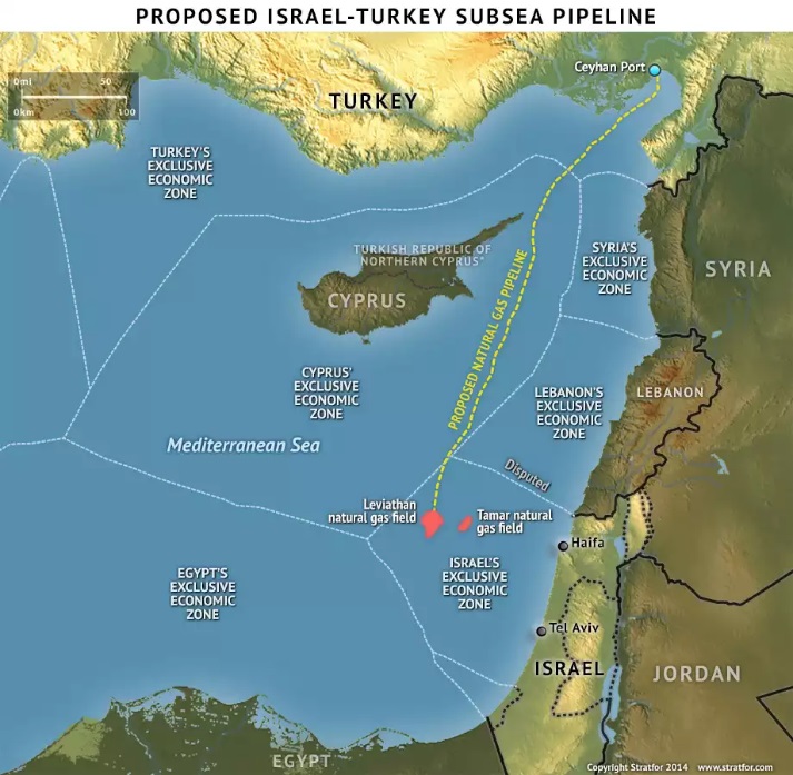 İsrail Gazının Türkiye Üzerinde Avrupaya Taşınması